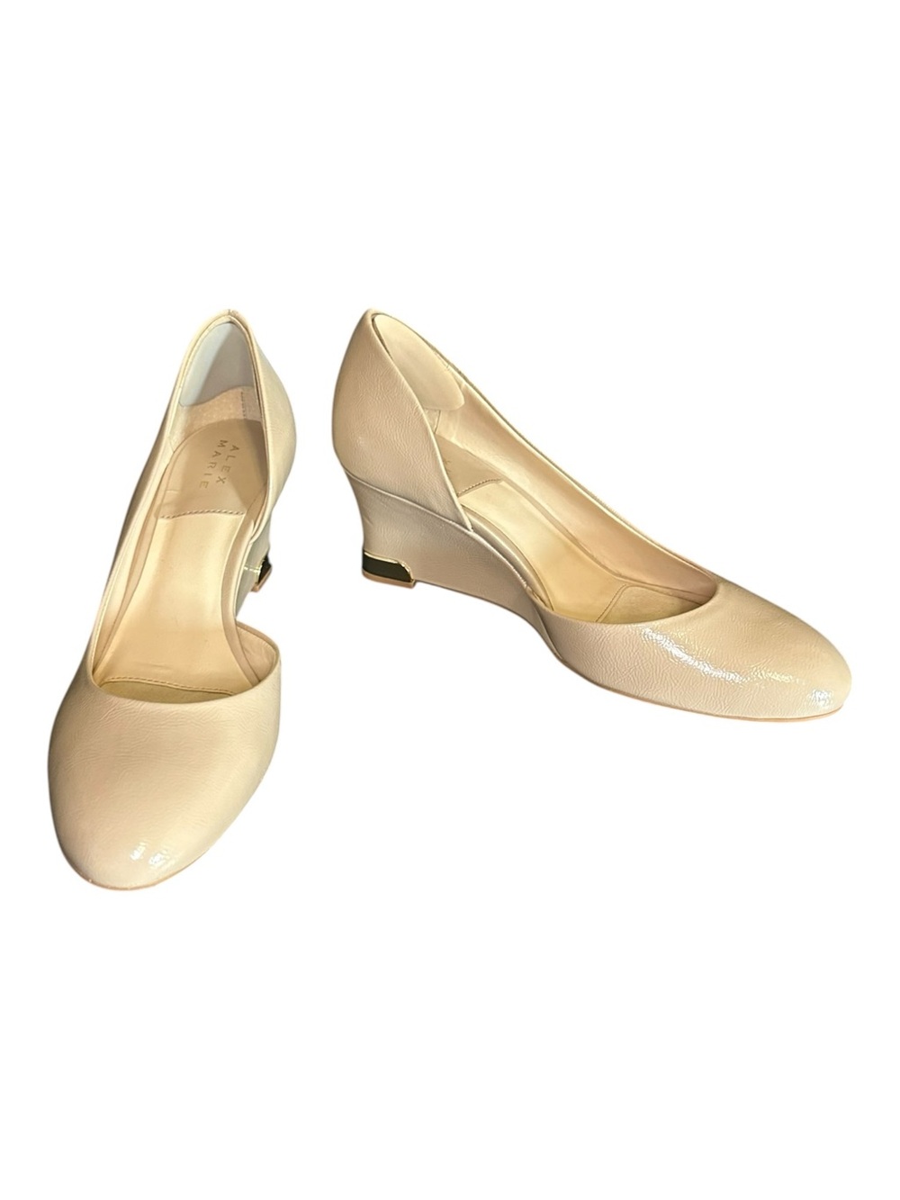 Alex Marie Laela Patent Wedge Pumps